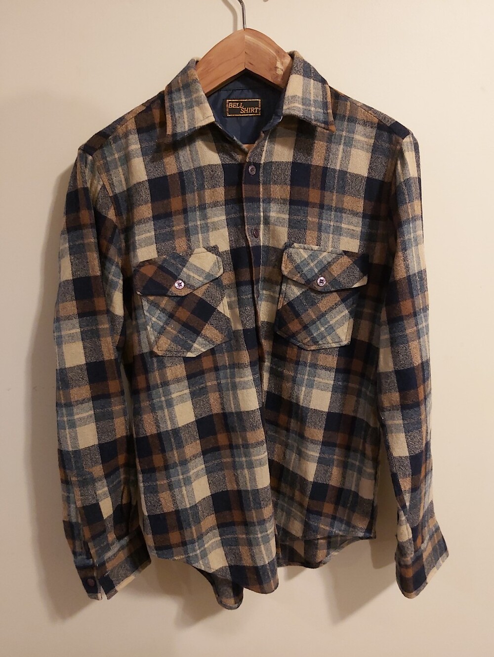 Vintage Plaid Wool Shirt